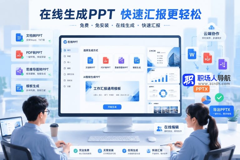 不用软件怎么免费做PPT?5个在线工具帮你直接生成