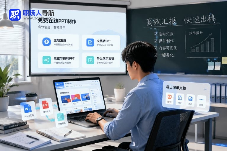 免费做PPT的网站有哪些?这6个在线工具适合临时汇报和课件制作