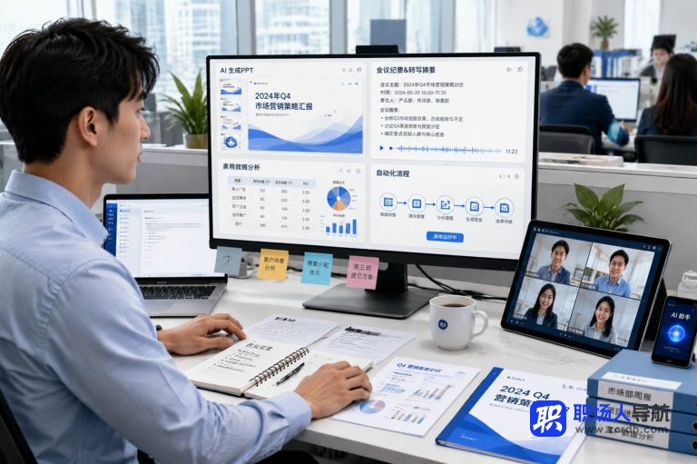 办公党收藏：AI 做PPT、开会纪要、表格分析一站配齐