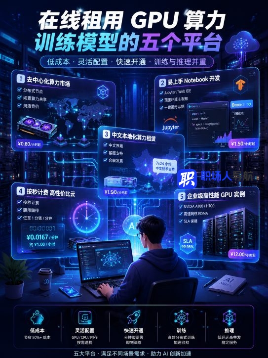 如何在线租用 GPU 算力训练模型:5 个值得优先考虑的平台