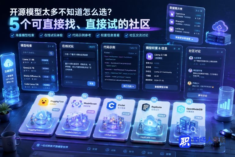 开源模型太多不知道怎么选?这 5 个社区可以直接找、直接试
