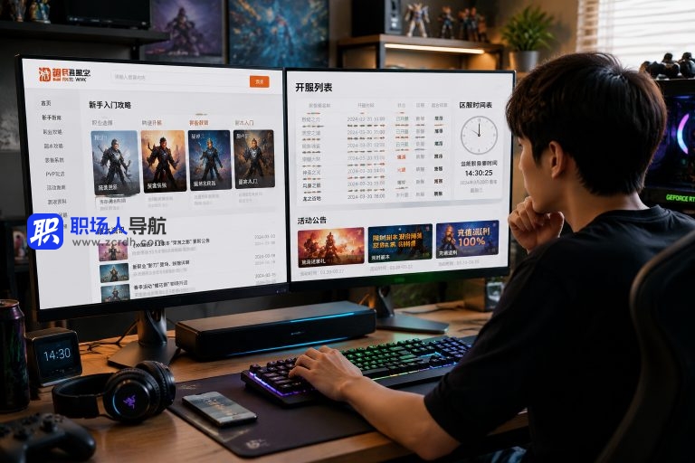 电脑上怎么找手机游戏攻略和开服信息