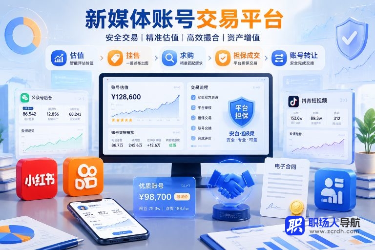 想把公众号、抖音号卖个好价钱?这5家账号交易平台能帮你快速估值和担保成交
