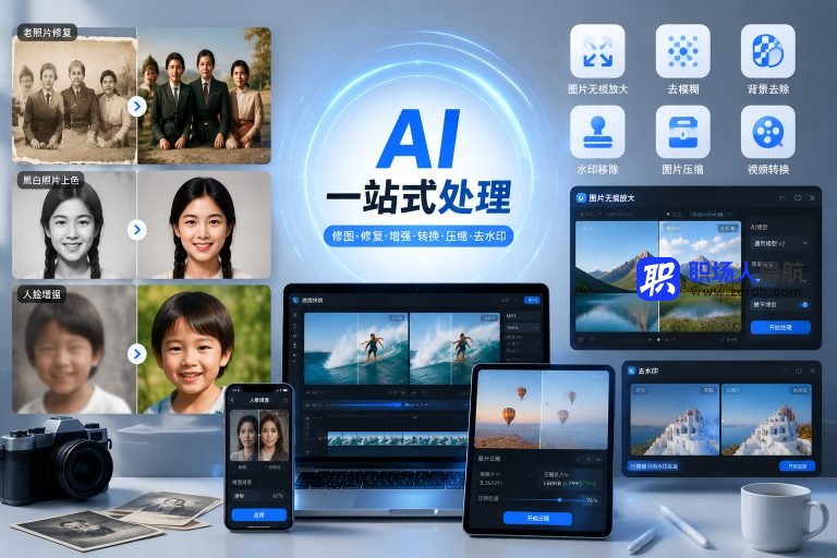 老照片模糊、视频处理太麻烦?这批工具一站搞定