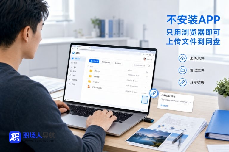 不用 APP 怎么上传文件到网盘