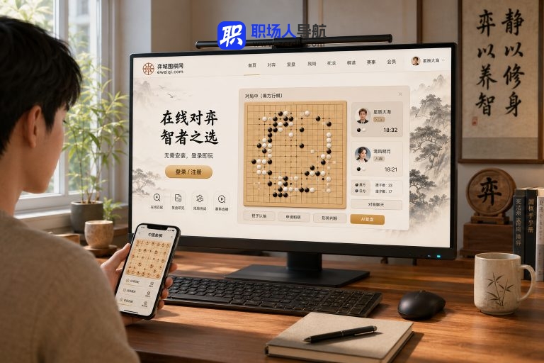 不装软件怎么在线下围棋或下象棋:直接打开网页就能玩