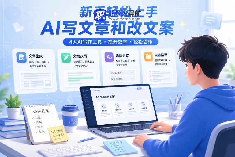 新手怎么用AI帮我写文章和改文案:4个简单好上手的网站推荐