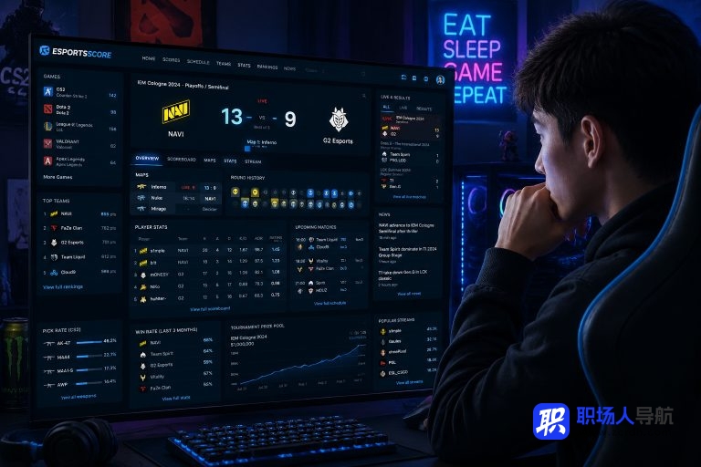 不用 APP 怎么看电竞比分和数据?
