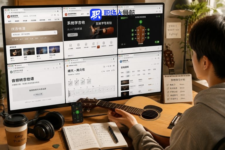 吉他资料先收藏：曲谱、教学、调音和转谱站都在这