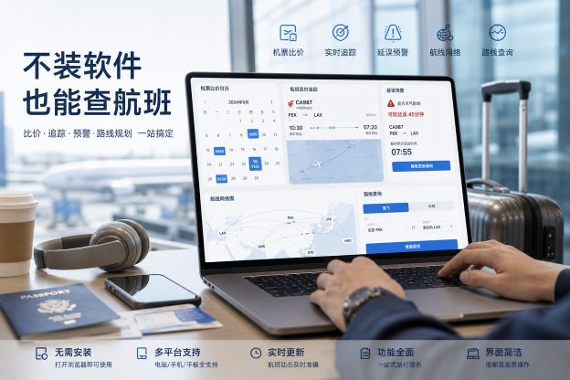 不装航班查询软件，这些在线工具也够用