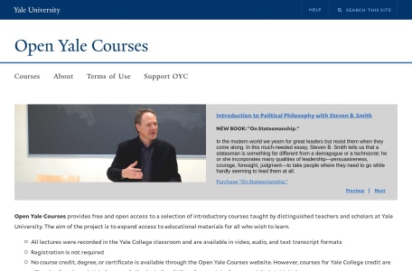 Open Yale Courses