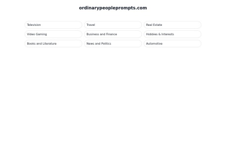 Ordinary People Prompts