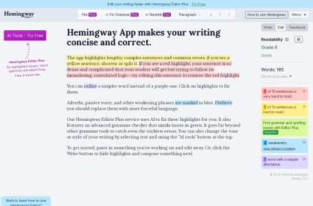 Hemingway Editor
