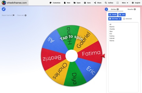 Wheel of Names