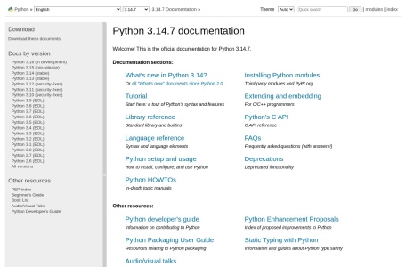 Python 官方中文文档
