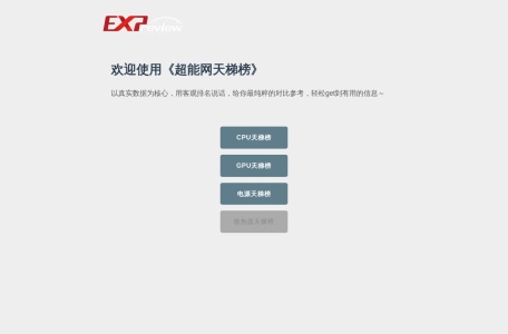 超能网 CPU/GPU天梯榜