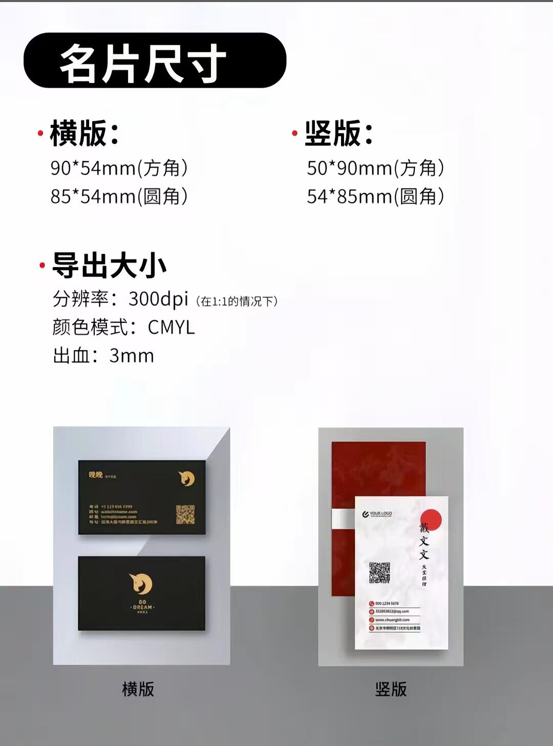 平面设计必备尺寸！