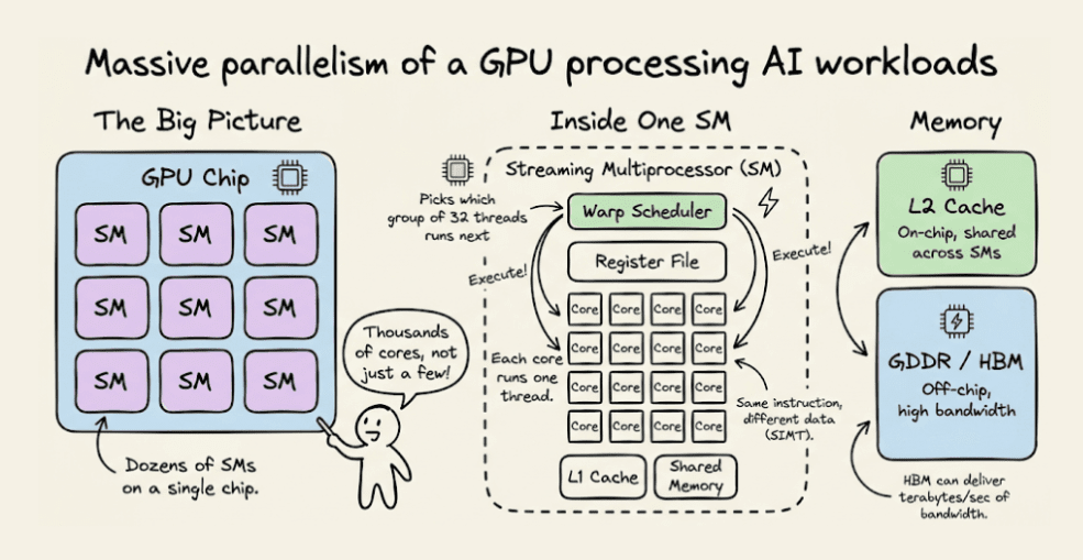 AI 算力芯片技术指南:CPU vs GPU vs TPU vs NPU vs LPU