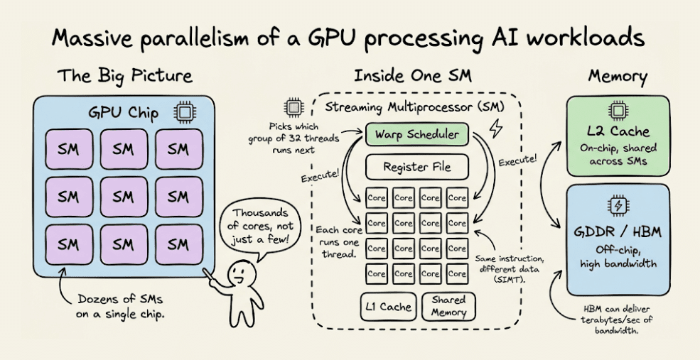 AI 算力芯片技术指南:CPU vs GPU vs TPU vs NPU vs LPU