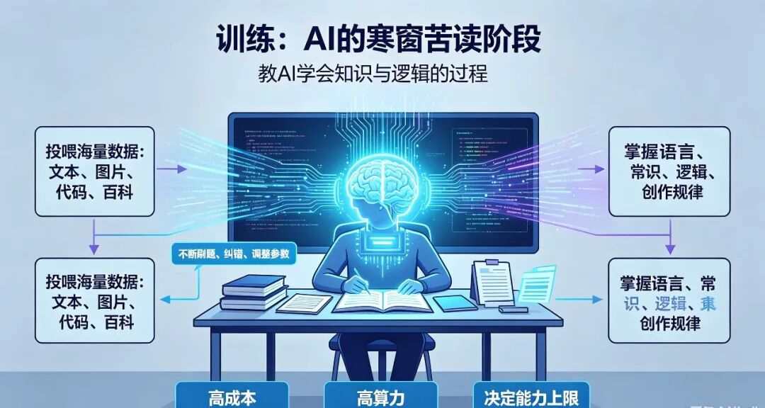 一文彻底搞懂AI:大模型、智能体、训练、推理、GPU、算力,零基础秒懂