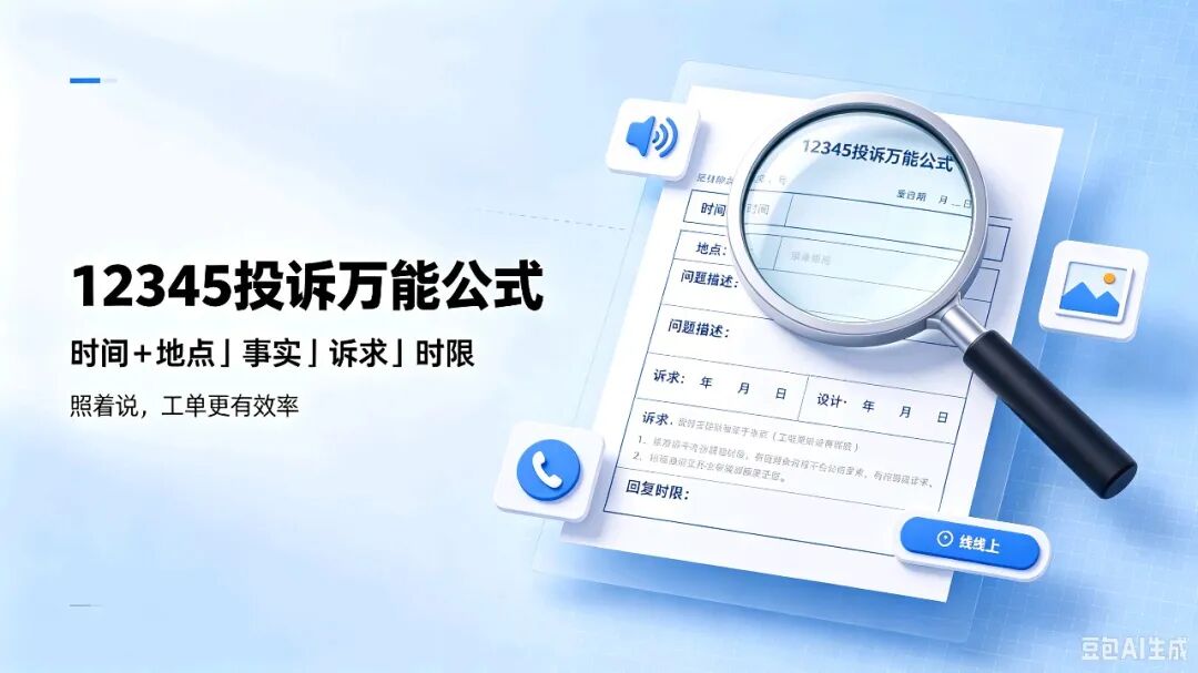 12345正确投诉方式！90%人都打错了，学会办事效率翻倍