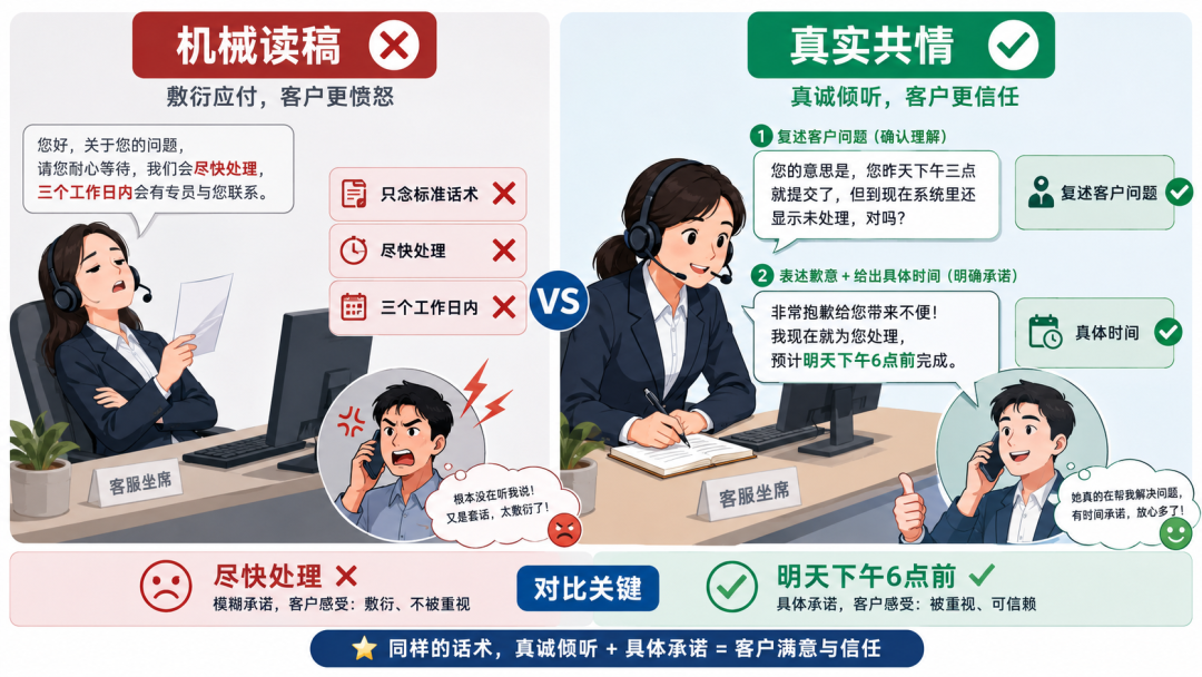 投诉沟通黄金四步,扭转客户心态