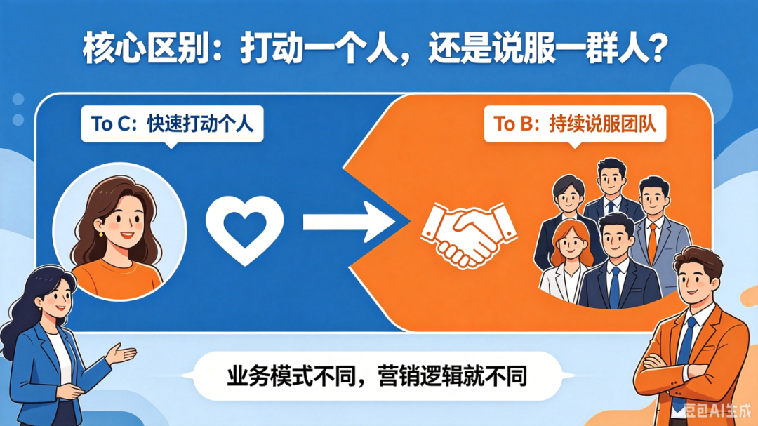 To B和To C市场营销到底有什么区别?新人择业指南