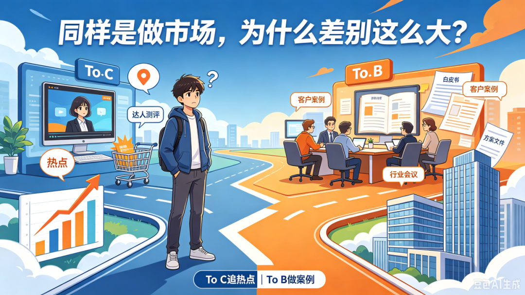 To B和To C市场营销到底有什么区别?新人择业指南