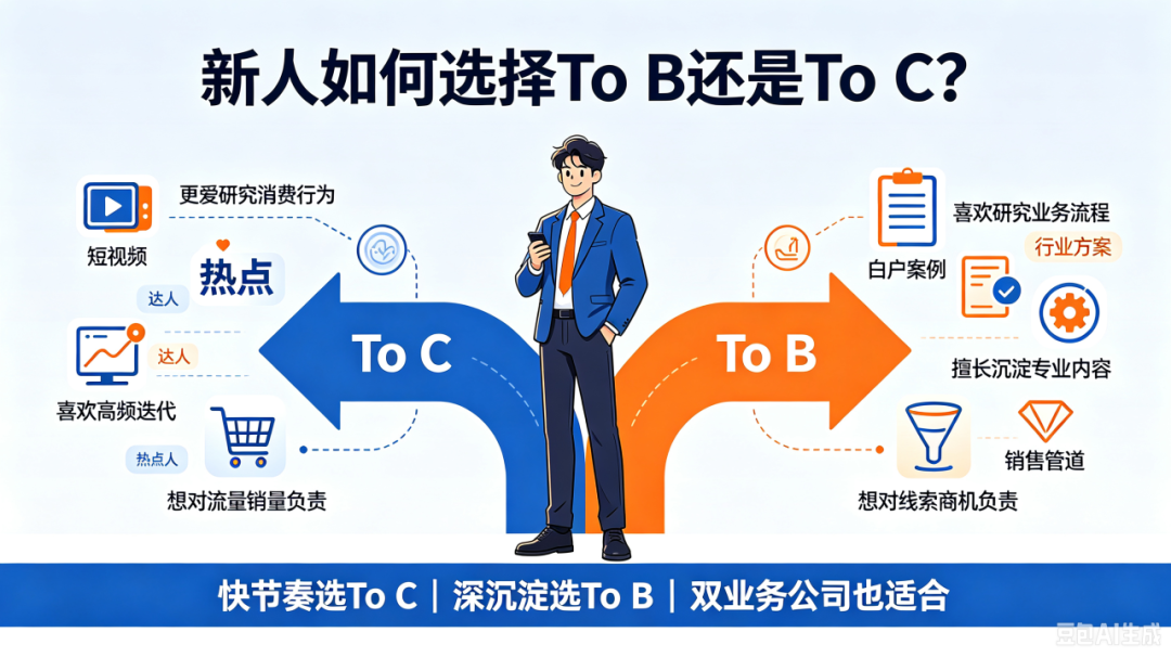 To B和To C市场营销到底有什么区别?新人择业指南