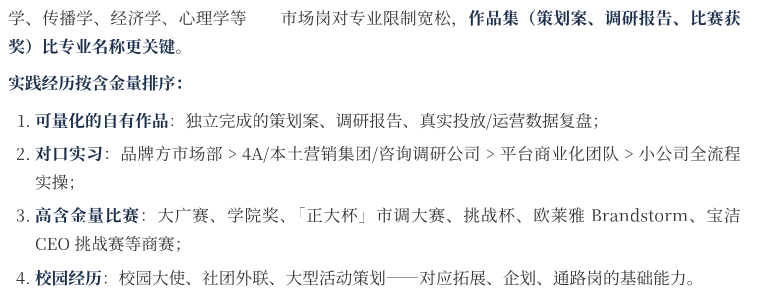 市场营销职业发展全景报告
