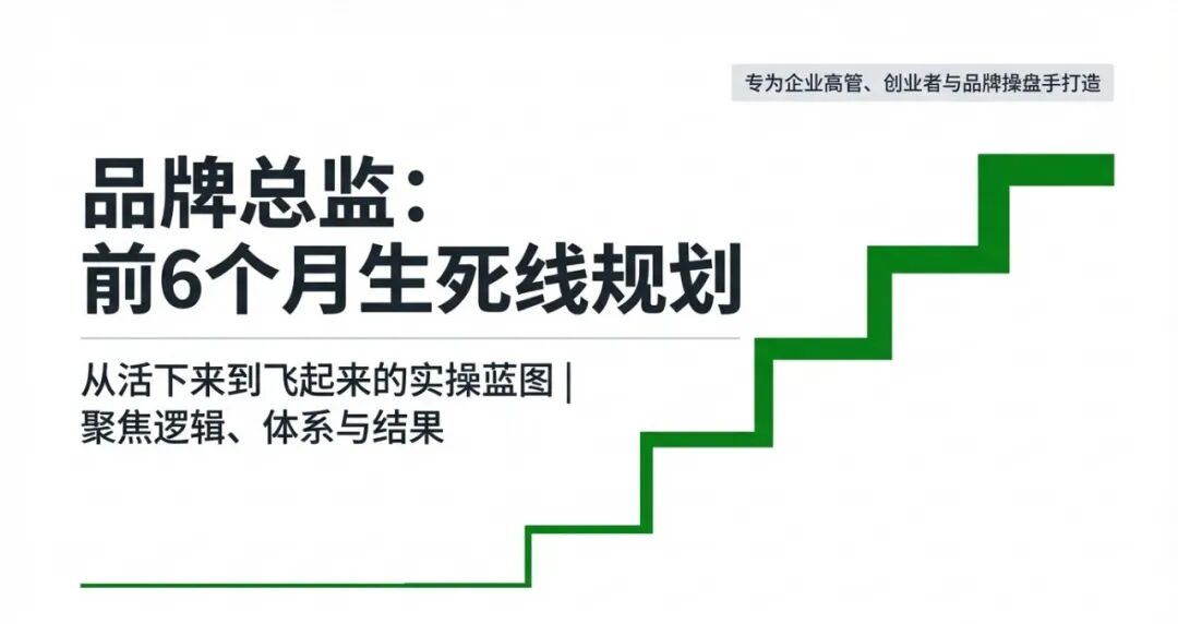 品牌总监: 入职新公司前6个月工作规划(深度)