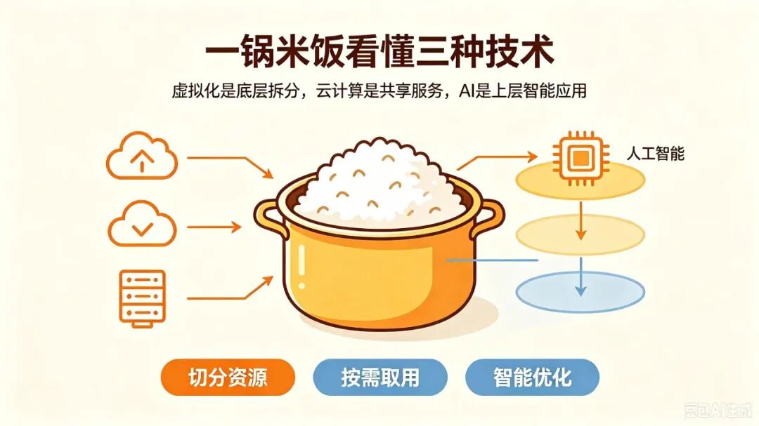 一锅米饭带你读懂:虚拟化、云计算与AI