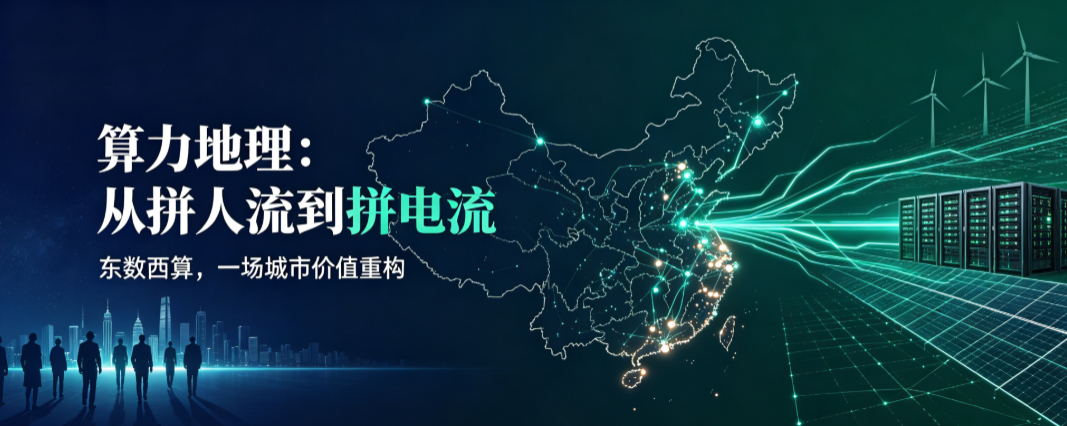 算力地理：中国城市区位优势，从 “拼人流” 到 “拼电流”