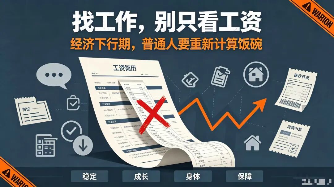 经济真相:找工作别再只看工资!普通人择业的7个生存标准
