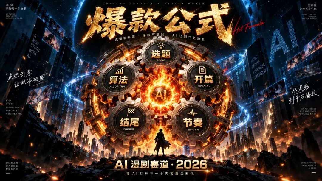 AI漫剧爆款公式拆解——选题/钩子/节奏，一篇搞定