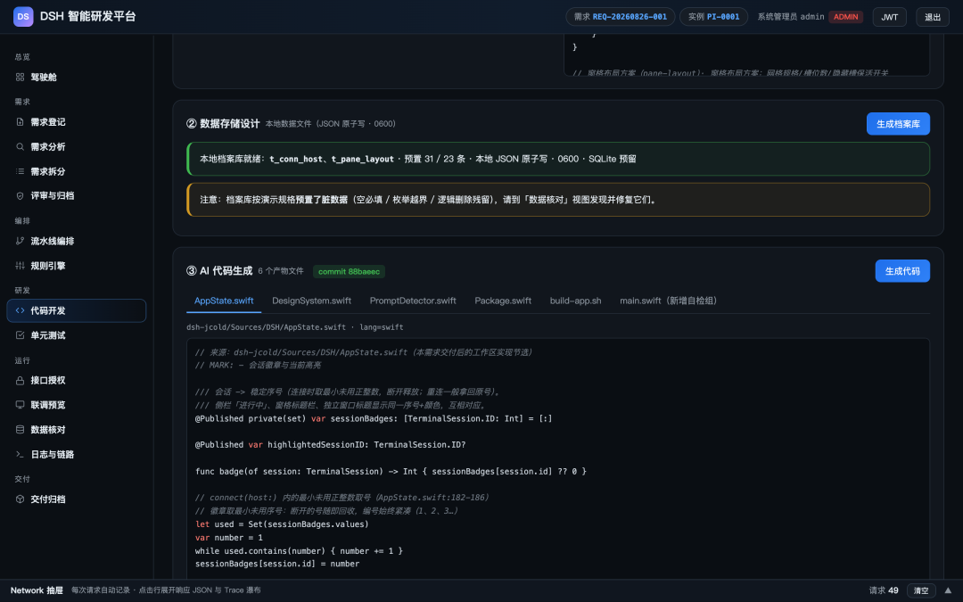 分享一个提需求→研发→交付的AI驱动的一体化智能研发平台设计方案