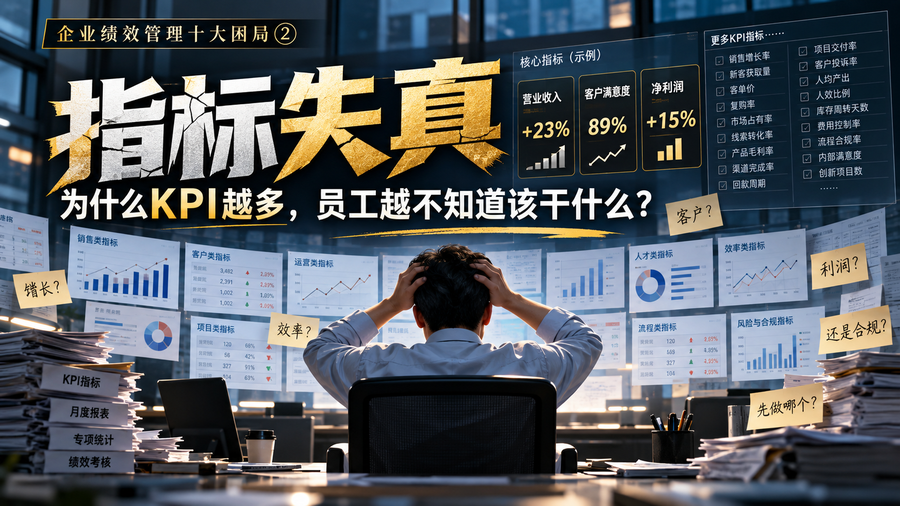 指标失真:为什么KPI越多,员工越不知道该干什么?