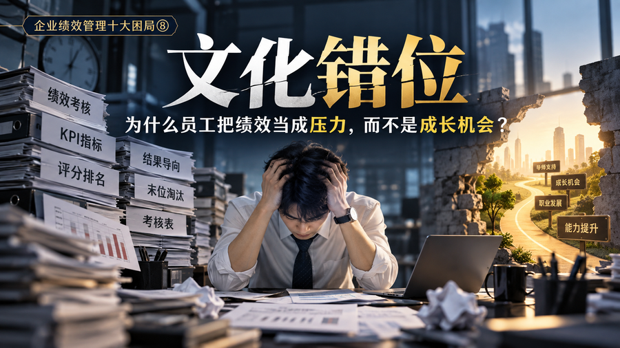 文化错位:为什么员工把绩效当成压力,而不是成长机会?